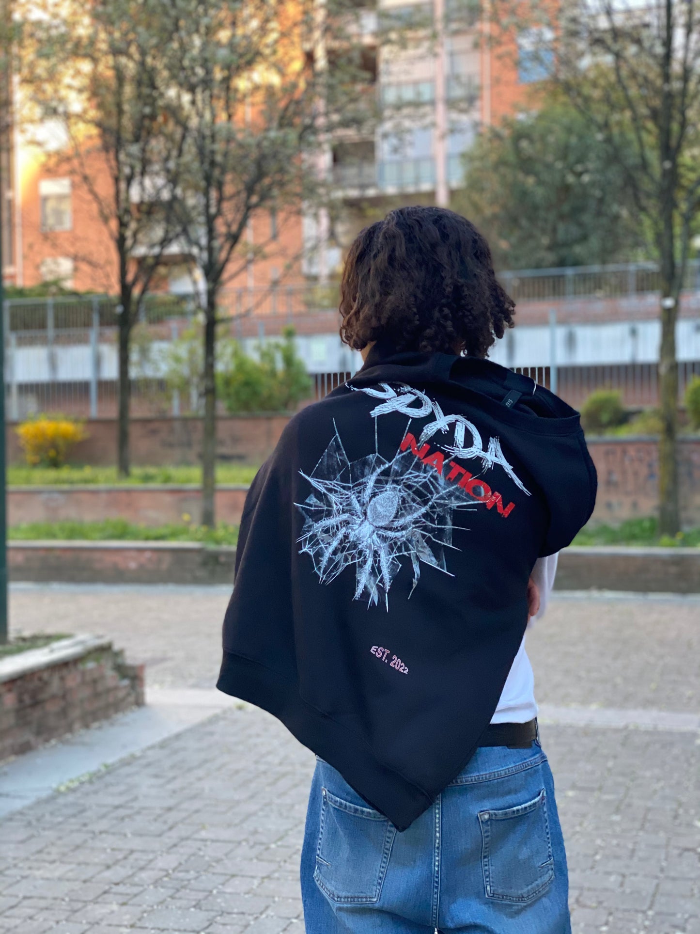 Spyda Web Crew Neck (Black)