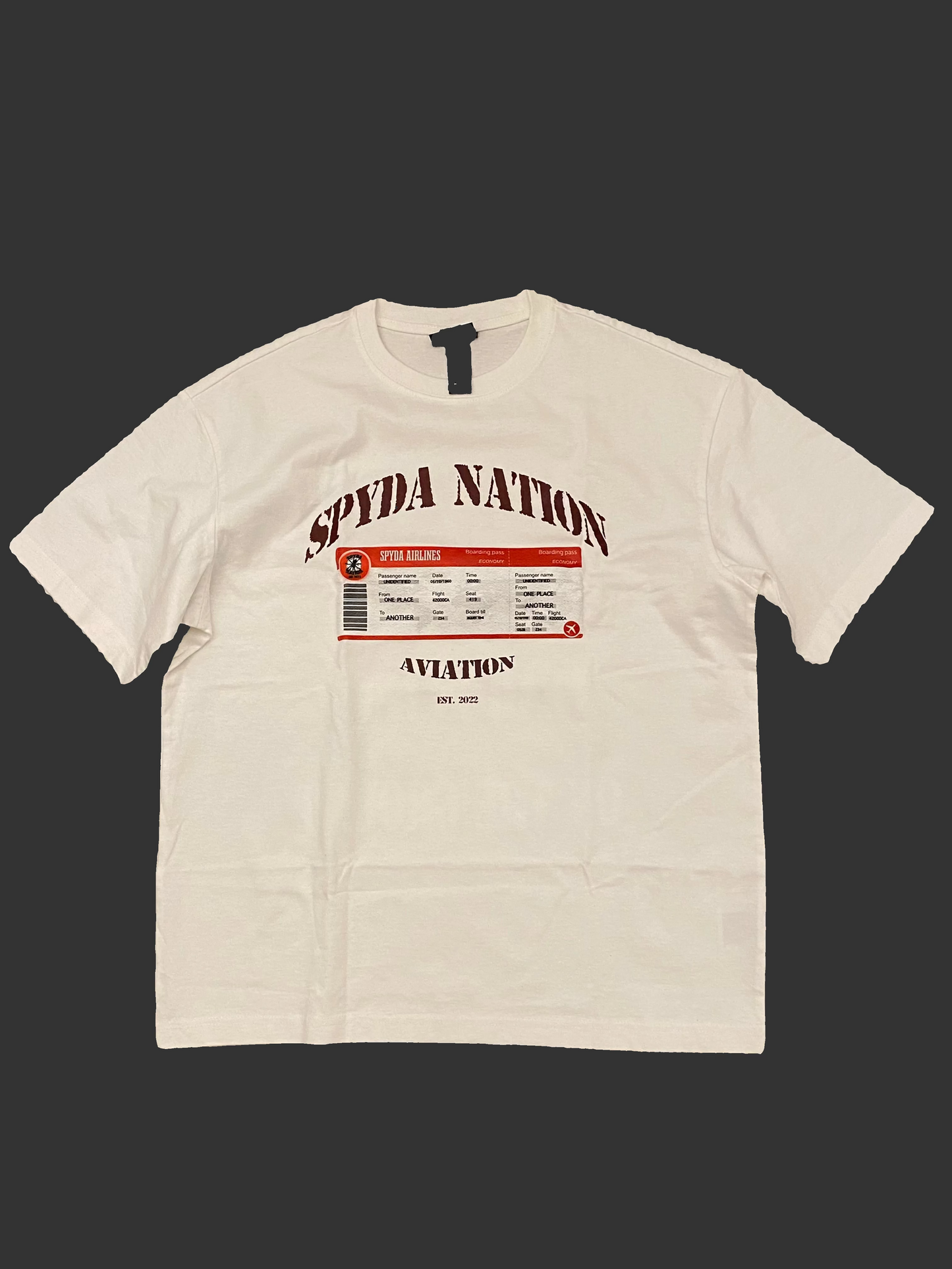 SPYDA AIRLINES "Boarding Pass" Tee