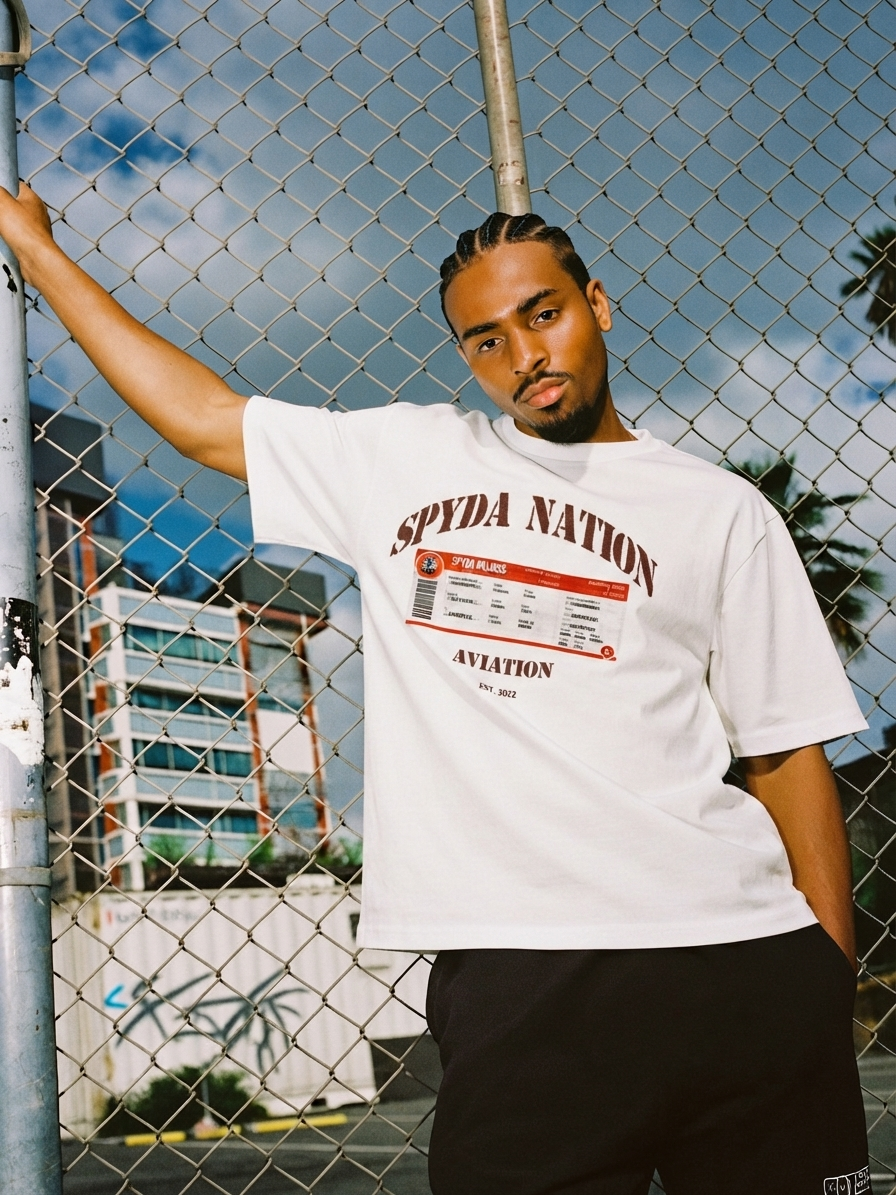 SPYDA AIRLINES "Boarding Pass" Tee