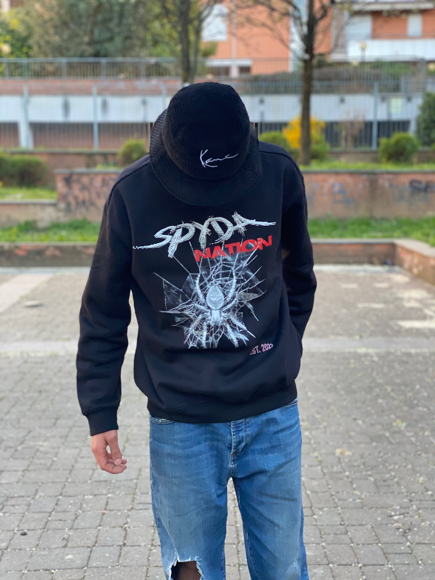 Spyda Web Crew Neck (Black)